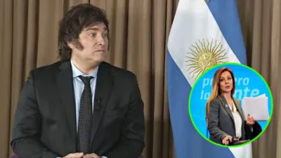 Javier Milei y Flavia Royón.