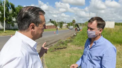Repavimentan  avenida Jorge Newbery