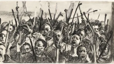 “Otros rostros de la protesta” de William Kentridge.