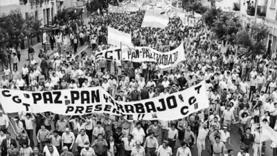 La marcha por “Paz, Pan y Trabajo” que convocó Saúl Ubaldini el 30 de marzo de 1982.