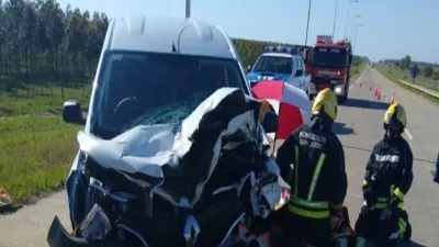 Hubo dos accidentes de tránsito en la Autovía 14