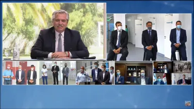 Fernández y Katopodis presentaron los primeros 5 Centros Modulares Sanitarios 