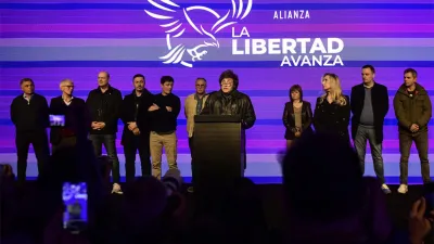 El presidente Javier Milei habla tras conocerse el resultado de las elecciones en la provincia de Buenos Aires.