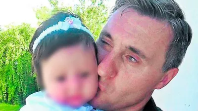 Fornerón Leonardo e hija bebé