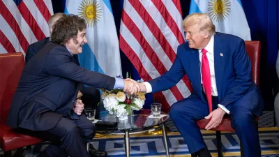 Javier Milei y Donald Trump.