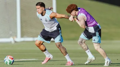 Selección Argentina - Entrenamiento.