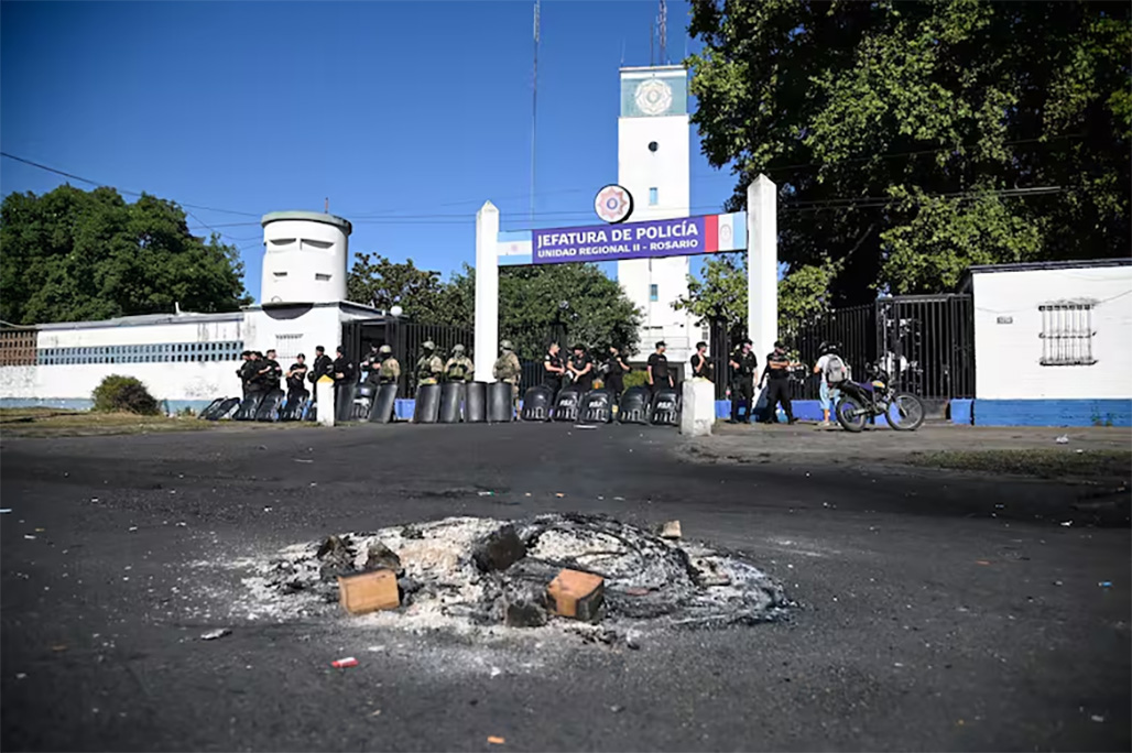 Protesta policial Santa Fe