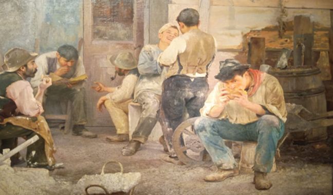 Pío Collivadino, la hora del almuerzo, 1903.