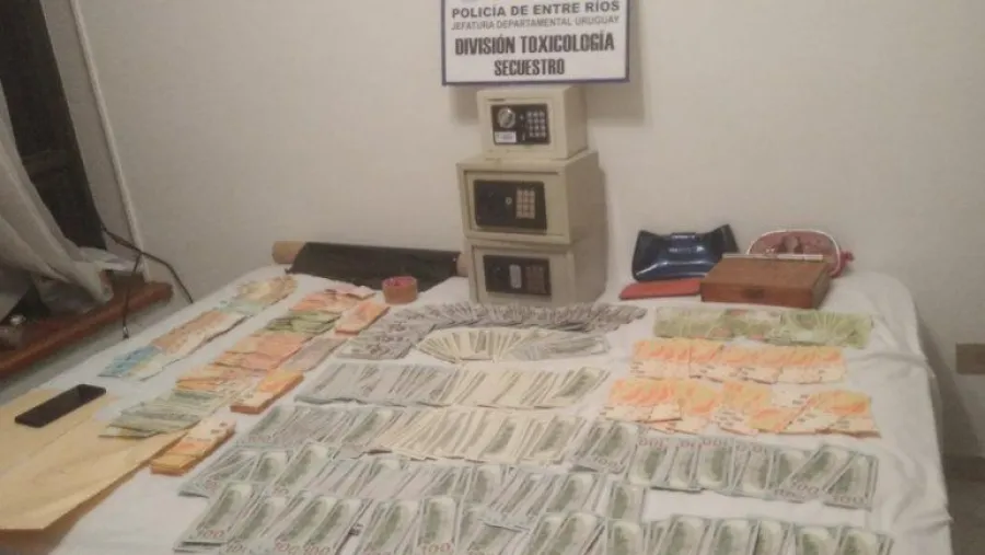 Secuestraron dinero en operativos en Buenos Aires por la cocaína incautada en Entre Ríos