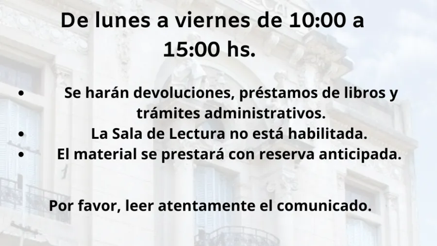 La Biblioteca Popular del Paraná abrió sus puertas La Biblioteca Popular del Paraná abrió sus puertas