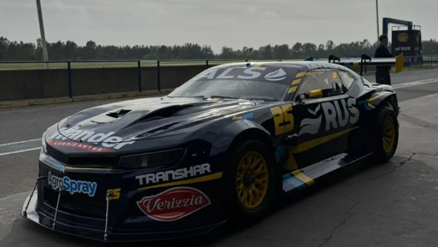 TC: el uruguayense Nicolás Bonelli salió a la pista por primera vez con su nuevo auto