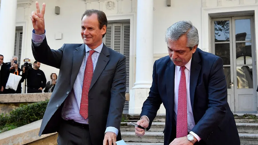 Imagen de archivo del gobernador Gustavo Bordet y el Presidente Alberto Fernández. Imagen de archivo del gobernador Gustavo Bordet y el Presidente Alberto Fernández.