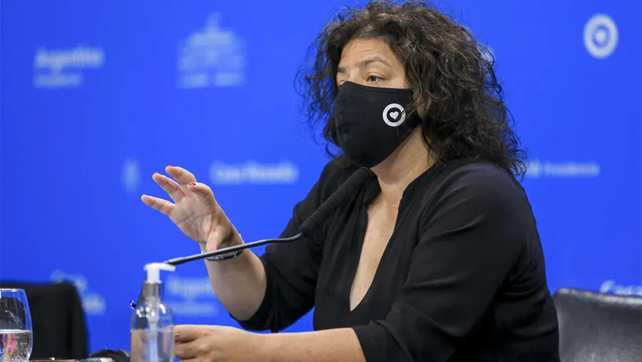 Carla Vizzotti, ministra de Salud.