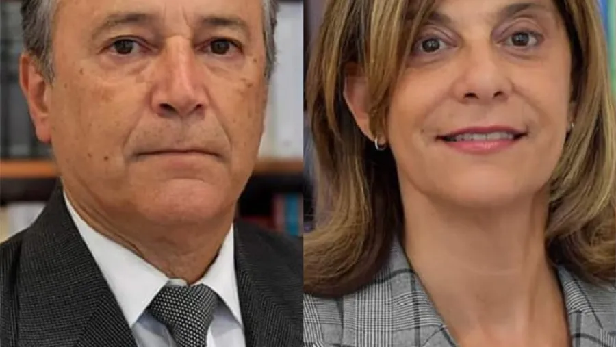 Miguel Giorgio y Claudia Mizawak.