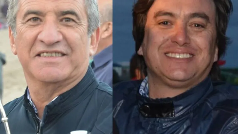 Sergio Urribarri y su cuñado Juan Pablo Aguilera. Sergio Urribarri y su cuñado Juan Pablo Aguilera.