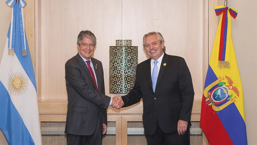 Guillermo Lasso y Alberto Fernández