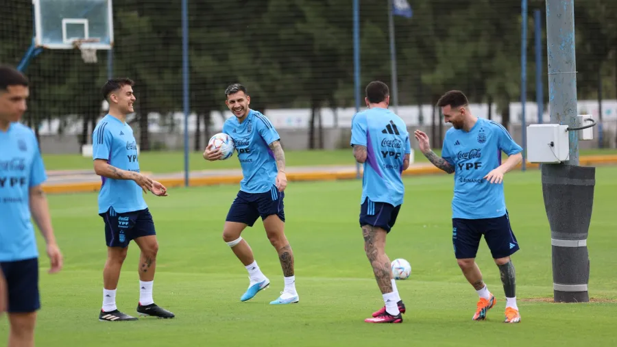 Argentina comenzó a entrenar en Ezeiza para su celebración del jueves ante Panamá