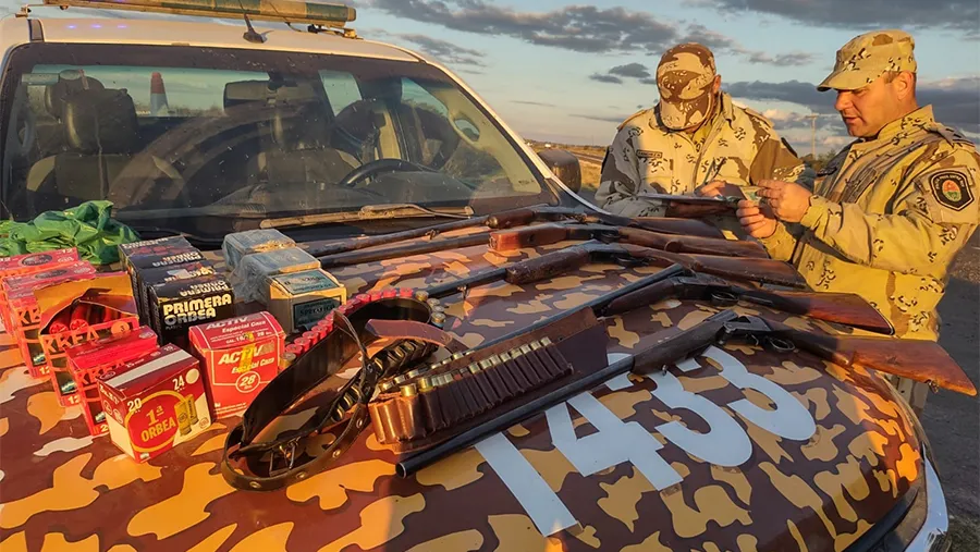 El operativo se realizó en inmediaciones del camino vecinal El Indio, en la zona rural de Larroque, Departamento Gualeguaychú.