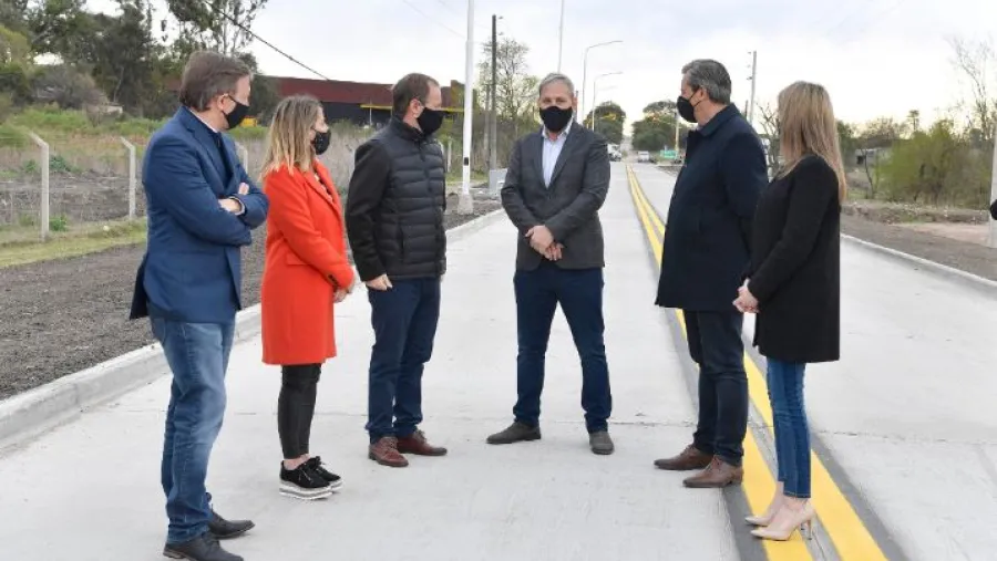 Bordet y Bahl recorrieron el nuevo acceso al Parque Industrial de Paraná