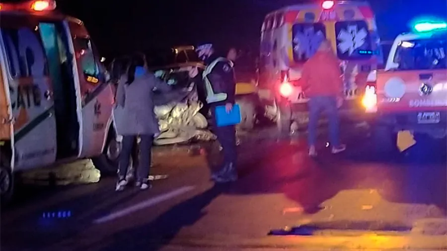 accidente ruta 168 (Foto: Santa Fe Emergencias) accidente ruta 168 (Foto: Santa Fe Emergencias)