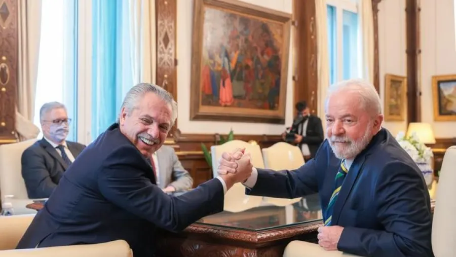El Presidente Alberto Fernández recibió a Lula da Silva en Casa Rosada