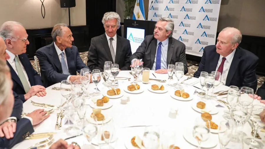 Alberto Fernández y empresarios Alberto Fernández y empresarios