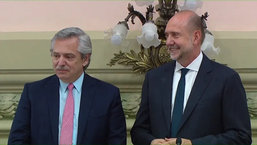 Alberto Fernández y Omar Perotti Alberto Fernández y Omar Perotti
