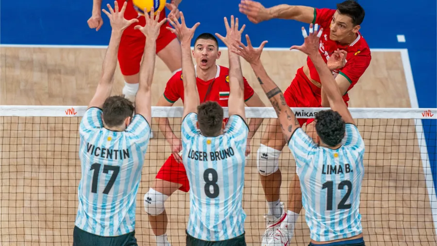 Vóley: el paranaense Luciano Vicentín aportó nueve puntos para un nuevo triunfo argentino