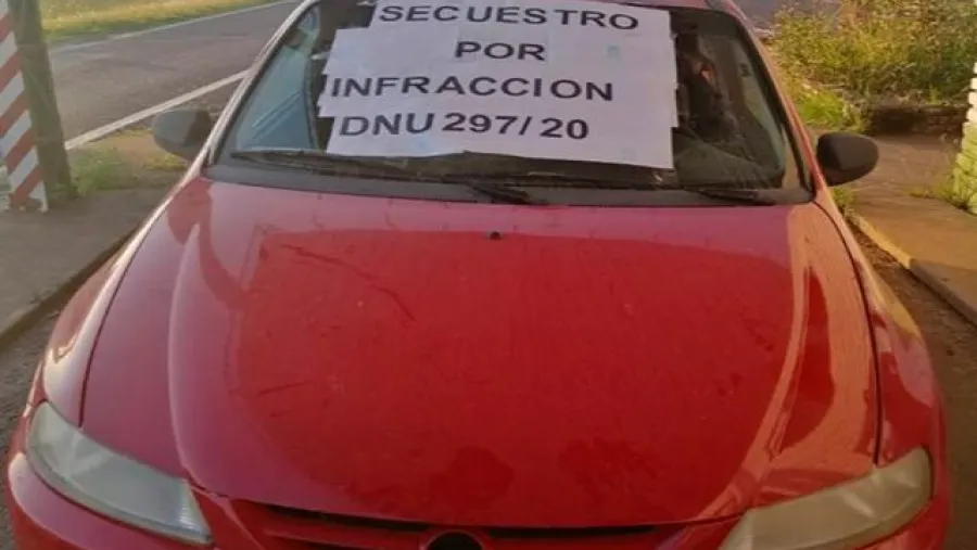 Un hombre violó la cuarentena e intentó atropellar a gendarmes para evadir un control