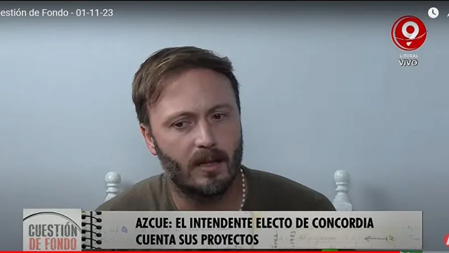 Captura de la pantalla de televisión.