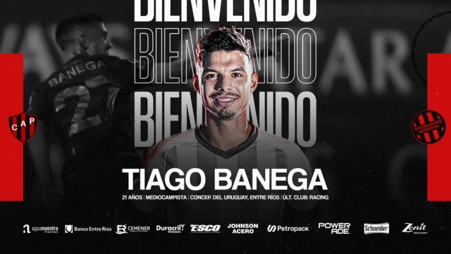 El entrerriano Tiago Banega se convirtió en el tercer refuerzo de Patronato