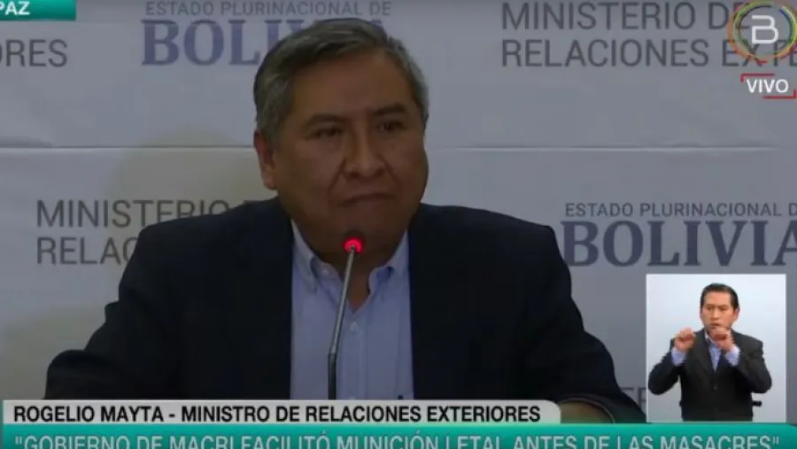 Bolivia acusó al gobierno de Macri de enviar material para reprimir protestas contra Áñez Bolivia acusó al gobierno de Macri de enviar material para reprimir protestas contra Áñez