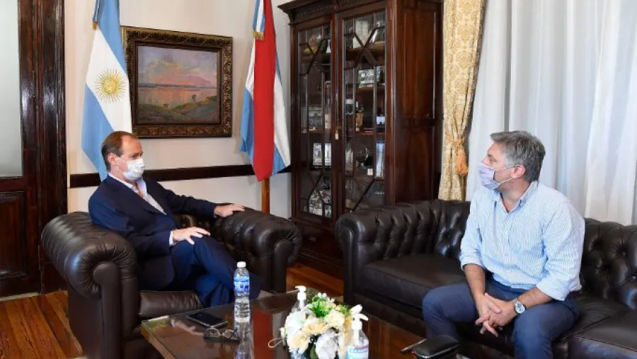 Bordet recibió al titular del Instituto Provincial del Seguro, Tomás Proske