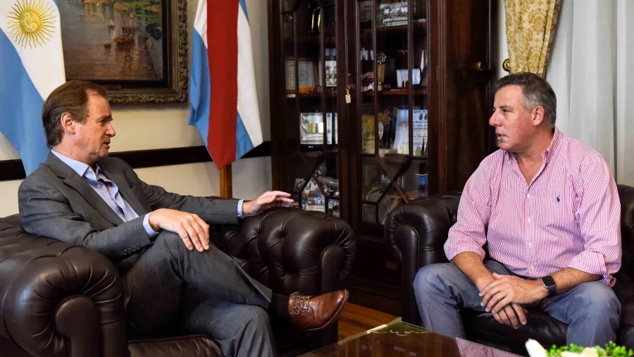 Bordet abordó la agenda del año con el titular del Instituto del Seguro