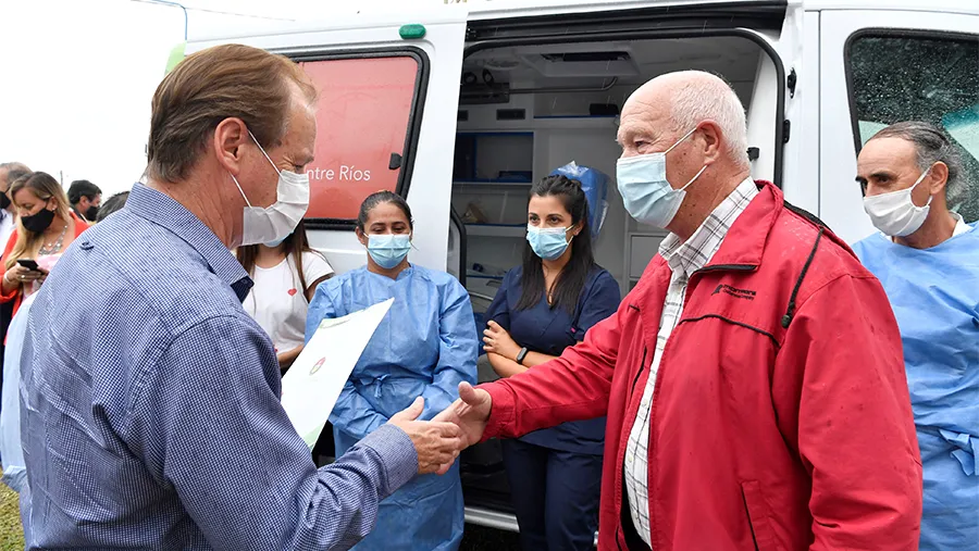 “Realizamos una inversión histórica para fortalecer la red de ambulancias”, expresó el gobernador Gustavo Bordet. “Realizamos una inversión histórica para fortalecer la red de ambulancias”, expresó el gobernador Gustavo Bordet.