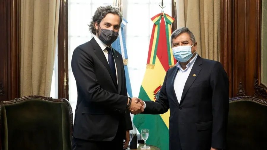 Santiago Cafiero con su par de Bolivia, Rogelio Mayta Santiago Cafiero con su par de Bolivia, Rogelio Mayta
