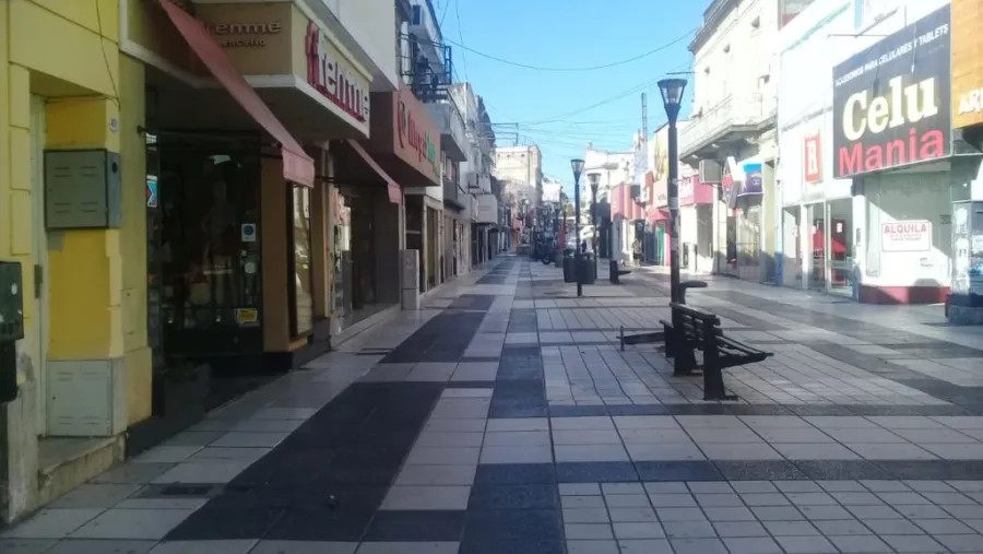 Peatonal San Martín vacía