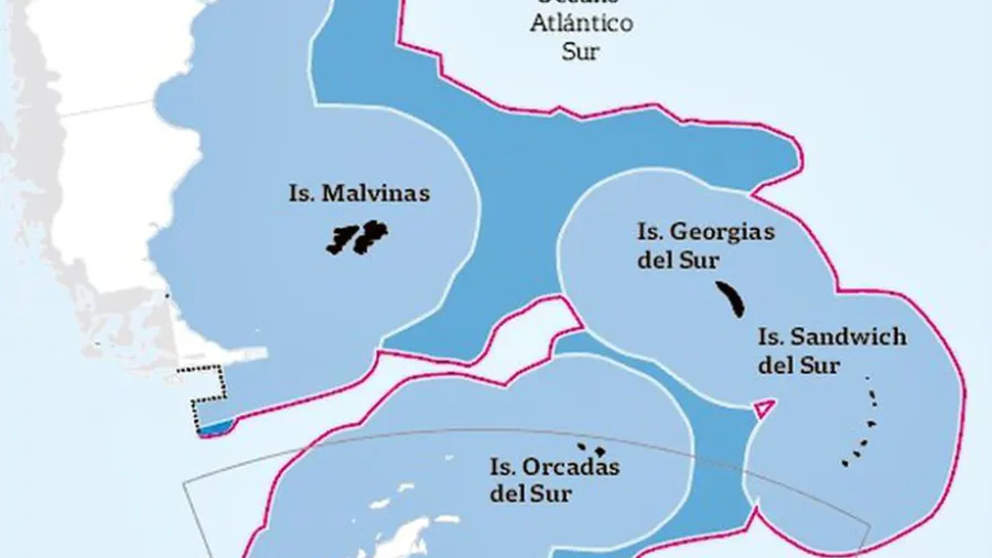 ampliación de la plataforma continental de Chile sobre territorio argentino
