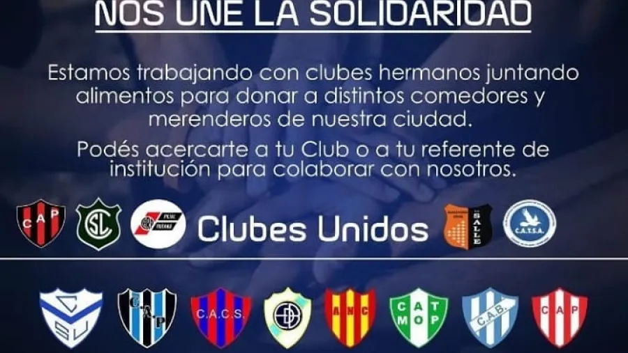 Clubes paranaenses se unieron para ayudar a merenderos y comedores