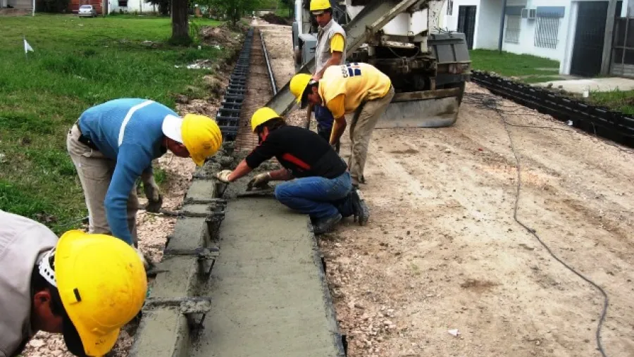 obras pavimento y cordón cuneta