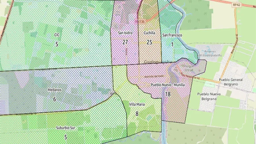 mapa epidemiológico Gualeguaychú