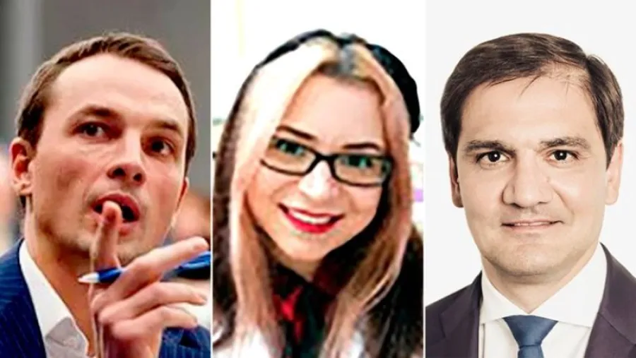 Alexander Zhuravlev, vicepresidente del Fondo, Tagir Sitdekov, director ejecutivo del Fondo, y Natalya Bogush, técnica del Instituto de Investigación de Proteínas.