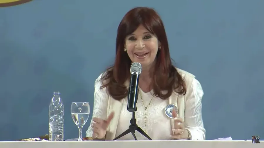 Cristina Kirchner, durante el acto por el Día de la Militancia peronista en Santiago del Estero.