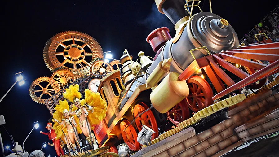 Marí Marí (Club Central Entrerriano) abrirá esta cuarta noche del Carnaval del País en el Corsódromo de Gualeguaychú. Fotografía: Prensa del Carnaval.