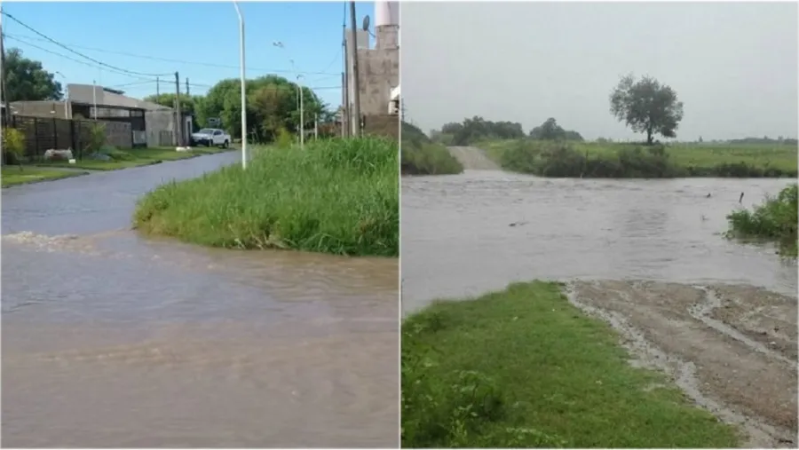 En la zona del aeropuerto de Paraná hubo anegamientos En la zona del aeropuerto de Paraná hubo anegamientos