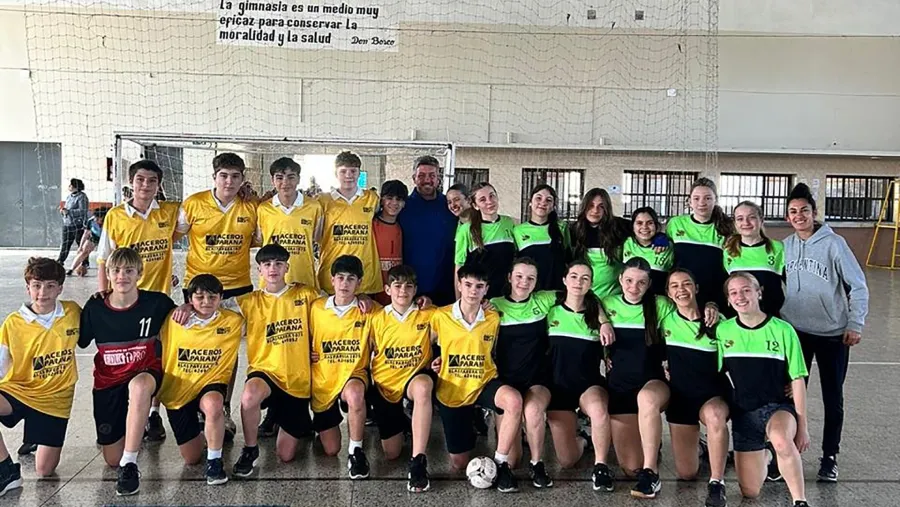 Handball: interescolares reunieron a unos 250 estudiantes en el Colegio Don Bosco