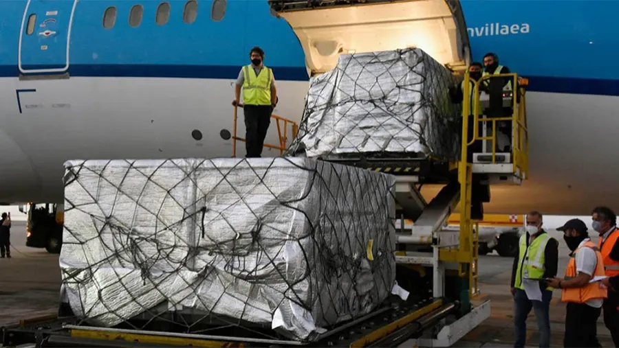 El nuevo cargamento se suma a las más de 7,2 millones de dosis recibidas hasta el momento.