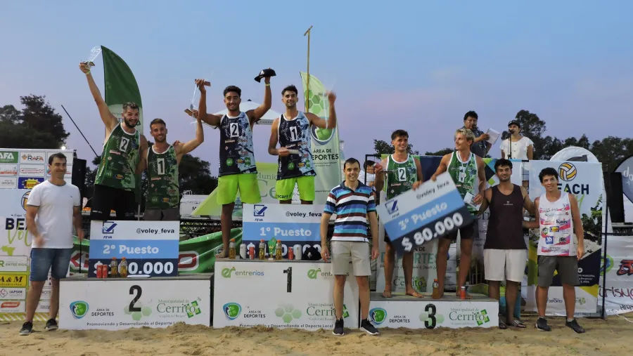 Beach Volley: el entrerriano Julián Azaad fue profeta en su tierra y festejó en Cerrito