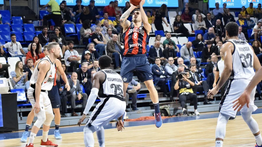 A San Lorenzo no le alcanzó con el aporte del “Chuzito” González ante Virtus Bologna