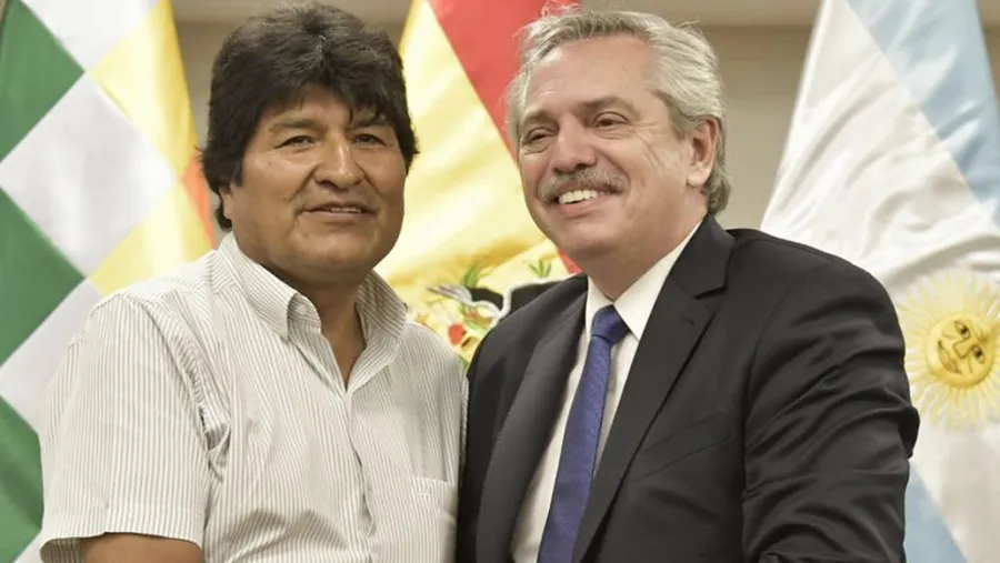 Evo Morales y Alberto Fernández